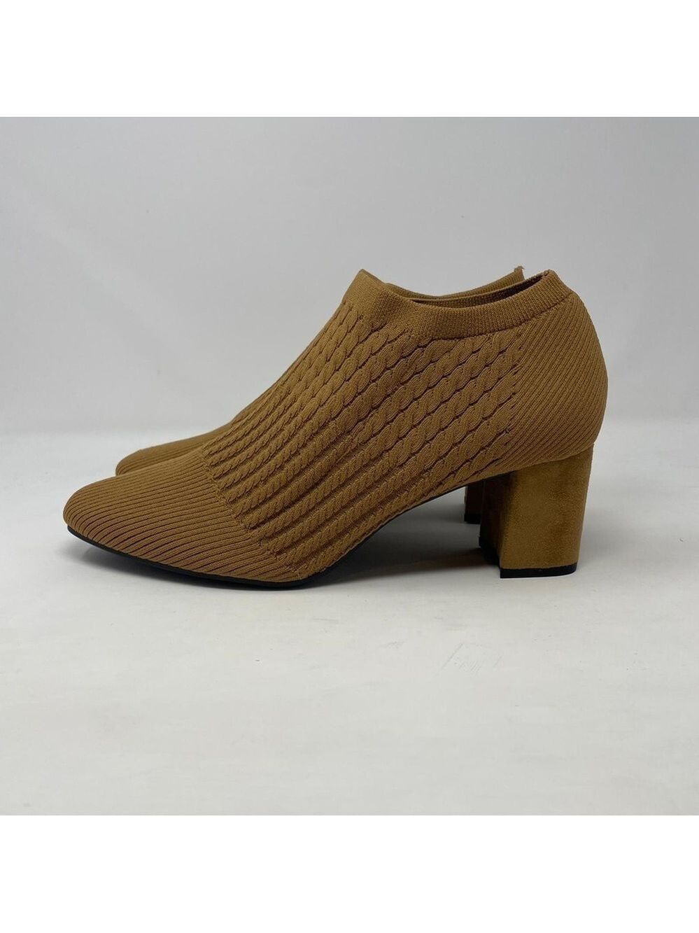 Impo Nancia Block Heel Stretch Knit Ankle Booties with Memory Foam - NWT - Picture 9 of 12